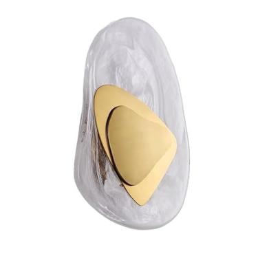 Imagem de Luminárias de parede de vidro de luxo modernas, personalidade, sala de jantar, quarto, arandelas de parede, redondas, LED, atmosfera criativa, luz de parede para sala, corredor, cozinha, ent