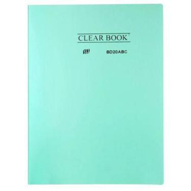 Imagem de Pasta Catálogo Verde Pastel BAbc/Vd Com 20 Plástico - YES