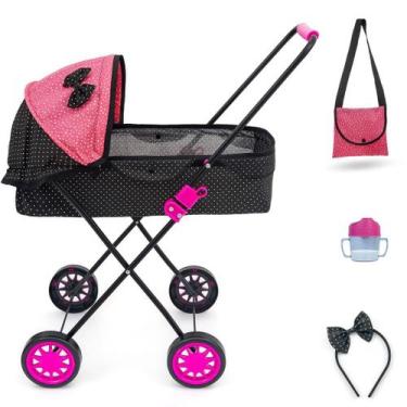 Imagem de Carrinho de Boneca Veneza 79 CM ALT Bebe Reborn Milan Luxo - SAG TOYS,