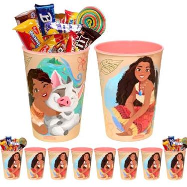 Imagem de 20 Copos da Moana Disney Infantil 320ml para Lembrança e Decoração de 