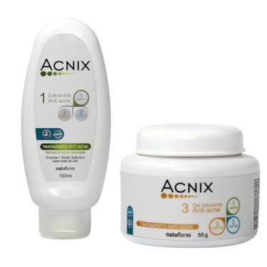 Imagem de Kit Acnix Sabonete Anti-Acne 100ml + Gel Hidratante 55g Natuflores