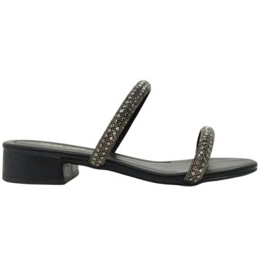 Imagem de Tamanco Feminino Casual Dia a Dia com Strass Salto Baixo Ft Ana Castela Sua Cia 8356.15710