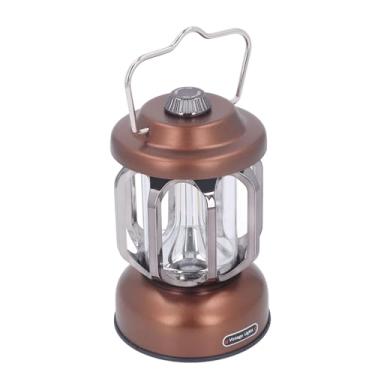 Imagem de Lâmpada de Acampamento Vintage da Lanterna de Acampamento retrô, Lâmpada Recarregável de Luz de Acampamento Retro LED LED LED de Tenda Vintage para Emergência de Pesca Ao Ar