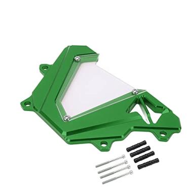 Imagem de Spraqueta frontal da motocicleta BordStract, multicoloria de proteção contra rodas de roda dentada opcional CNC Proteção de reposição de liga de alumínio contra areia, pedras e (Verde)