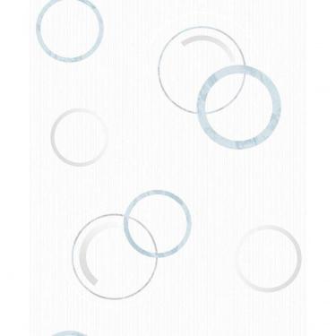 Imagem de Papel De Parede Fusion Círculo Azul - Rolo 10m X 0,53m