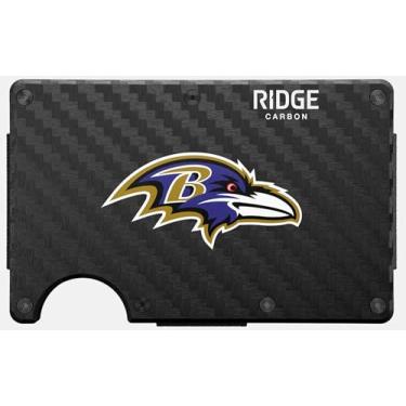 Imagem de The Ridge NFL Edition, carteira masculina minimalista de metal de alumínio – bloqueio RFID, elástico, bolso frontal fino para cartão de crédito com alça para dinheiro e um clipe de dinheiro adicional