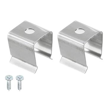 Imagem de Boxonly Grampos de montagem de luz de corda 20 peças acessórios de suporte de montagem de canal de parede para faixa de LED impermeável de 8 mm a 11 mm de aço inoxidável