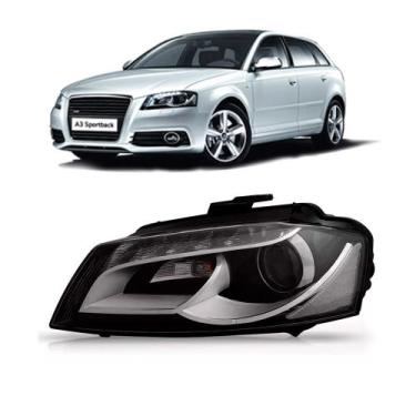 Imagem de Farol Audi A3 Sportback 2009 A 2012 Sem Led E Xenon - DEPO, Esquerdo