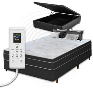 Imagem de Cama Box Casal Colchão c/ Massageador Espuma D33 Função ortopédica 138
