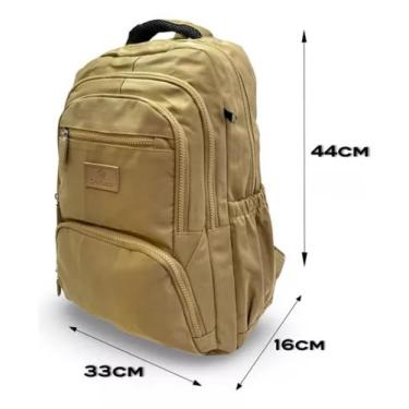 Imagem de Kit mochila + estojo bege chibão