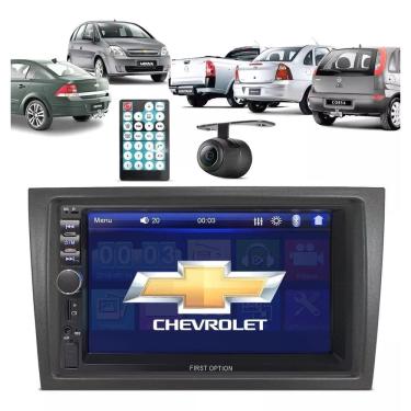 Imagem de Kit Multimídia Vectra Meriva Mold Preta 7 Pol Carplay AndroidAuto USB FM BT - 7810HCPAA FirstOption