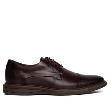 Imagem de Sapato Masculino Democrata Social Couro Bay Redondo Preto, Preto, 40