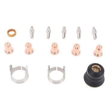 Imagem de Kit de Eletrodo de Ponta Cryfokt, 50pcs Cutter de Plasma Consumíveis Conjunto de Soldagem MIG Kit de Pistola para Corte 55ds Pro Corte 65ds Corte