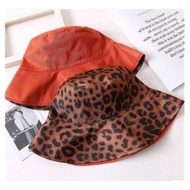 Imagem de Chapéu Bucket Oncinha Balde Respirável Dupla Face Feminina - oem, Rosa