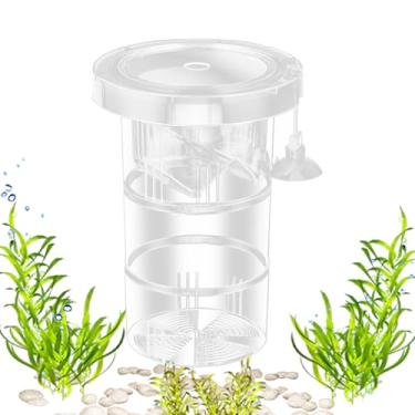 Imagem de Separador de peixe para bebês para aquário, caixa de criação para tanques de peixes,Caixa de viveiro de peixes flutuado | Divisor reutilizável ajustável do lado da malha para desova do berçário de pla