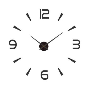 Imagem de Relógio de Parede Moderno 3D DIY - Quartzo, Acrílico e Espelho - Decor