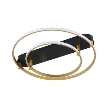 Imagem de Plafon Skylight Listo 3106s Led Bivolt Preto/dourado