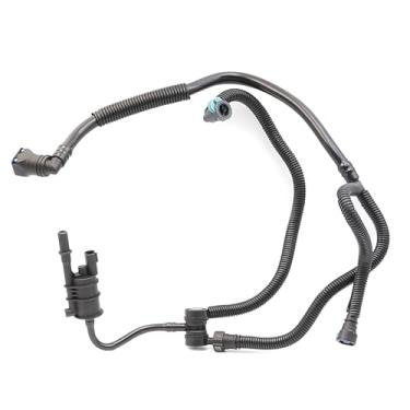 Imagem de ASTROSYNC BB5Z-9G271-B BB5Z9G271B Conjunto de válvula solenoide de recipiente de vapor para Ford Taurus 2013-2016 Edge & Explorer 2012-2015, válvula de vapor de tubo de linha de combustível para