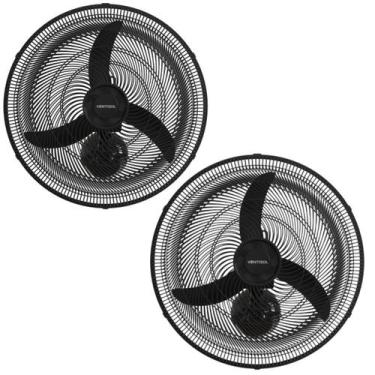 Imagem de Kit 2 Ventilador New Oscilante de Parede 50cm Preto Forte - Ventisol, 
