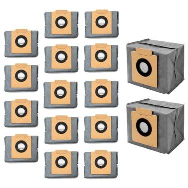 Imagem de Intendvision Pacote com 16 sacos de pó para aspirador de pó Eufy Clean X8/X8 Pro/X10 Pro Omni Robot Vacuums estação autovazia, sacos de substituição descartáveis de grande capacidade