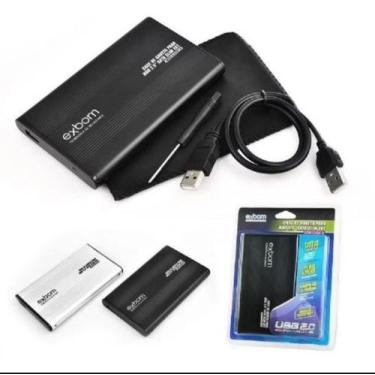 Imagem de Hd portatil de bolso 500gb 3.0 - Exbom, Preto, 500g