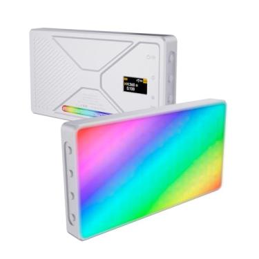 Imagem de Luz de Vídeo RGB, Luz de Fotografia LED Portátil de 10W Com 2500K-9900K, até CRI 95 +, 24 Efeitos, Com Montagem de Sapato Frio, Bateria Recarregável de 4000mAh, para Câmera DSLR