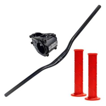 Imagem de Kit Guidão Mesa Manoplas Wheeling Freeride Grau Gios Naja - Prazer Em 