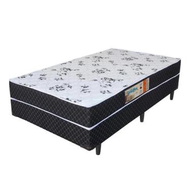 Imagem de Cama Box Solteiro Mola Bonnel Conjugado 50Cm 88x188x56 - GENKI KENKO, 
