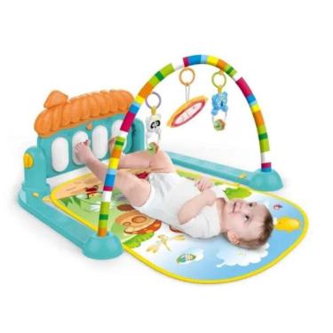 Imagem de Tapete Divertido Piano Musical Verde Kitstar Som Tapete