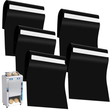 Imagem de Teenyyou 5 folhas de liberação de PTFE de 70 x 28 cm, folhas antiaderentes, forro de PTFE compatível com Antunes Roundup VCT-2, torradeira VCTM-2, para pão, pãezinhos