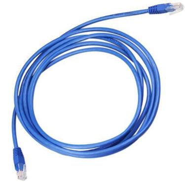 Imagem de Cabo De Rede Ethernet Lan Rj45 Cat5e Azul 3 Mts