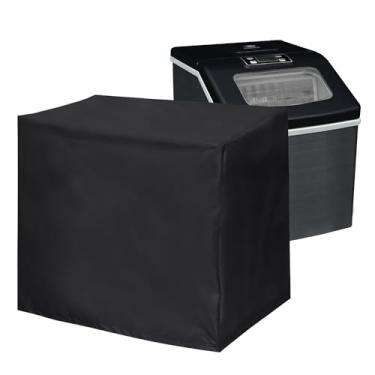 Imagem de FlexiDapt Capa Para Máquina De Gelo, Proteção Universal À Prova D'Água Panela Arroz, Pão E Outros Eletrodomésticos Bancada Em Casa, Garagem Escritório, Preta