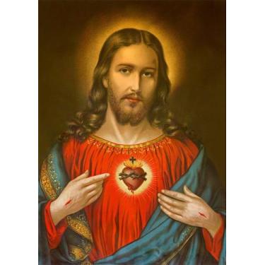 Imagem de Adesivo Decorativo de Parede Imagem Jesus Cristo - Gaudesivos