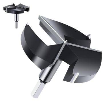 Imagem de TIBOO DAY 3" Brocas Forstner, 3 Cortadores Ponta De Carboneto De Tungstênio Forstner Bit Para Madeira Dura, Broca De Furo De Madeira Para Madeira Compensada De Plástico