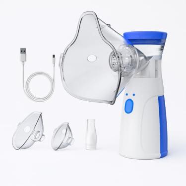 Imagem de Nebulizador Inalador Ultrassônico Portátil Sem Fio Recarregável USB – Silencioso, Compacto, Ideal para Crianças, Adultos e Idosos – Alívio Respiratório Diário Premium