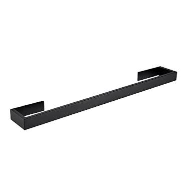 Imagem de Kit de acessórios para banheiro preto fosco – Toalheiro de aço inoxidável 304, suporte para papel higiênico, ganchos para roupão – Moderno e fácil de instalar, toalheiro