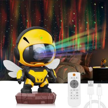 Imagem de SUMMERLANGUAGE Nova Lâmpada De Projetor Colorida Bee 2024, Brinquedos Robô, Céu Estrelado, Luz Noturna Galaxy, Decoração Quarto Infantil Led, Ideal Para Presentes Natal, Aniversários, Adequado Menin