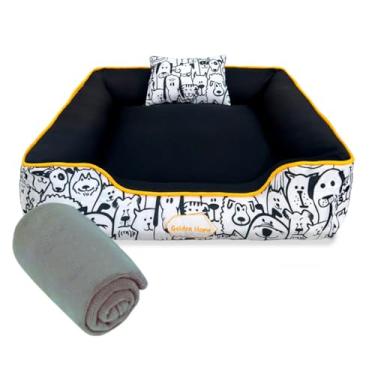 Imagem de Caminha de Cachorro Gato 60x60 3pc Cama Pet Impermeável Com Zíper Mantinha Pet(URBAN)
