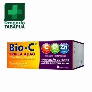 Imagem de Vitamina C efervescente Tripla Ação - Vitaminas C, D e Zinco Bio-C Tri
