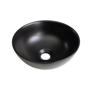 Imagem de Cuba de Apoio Redonda Slim Sem Válvula para Banheiro Louça Cerâmica 28