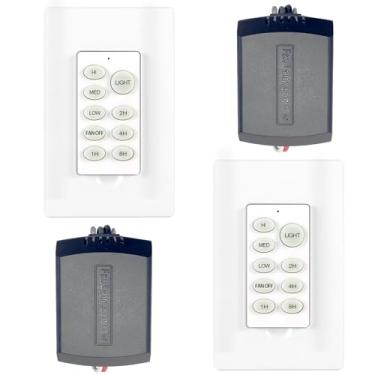 Imagem de RICCOR Ventilador de teto com controle remoto regulável para Hampton Bay, Harbor Breeze DIMMER, pacote com 2