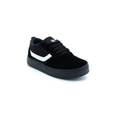 Imagem de Tênis Infantil Menino Novopé Itweens 10802911 - Preto / Branco-Masculino