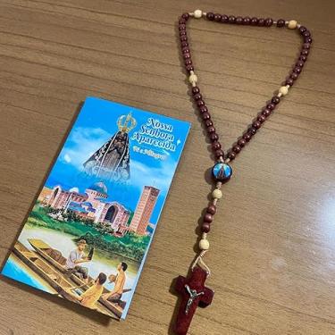 Imagem de Lindo Terço de Madeira 31 cm – Nossa Senhora Aparecida