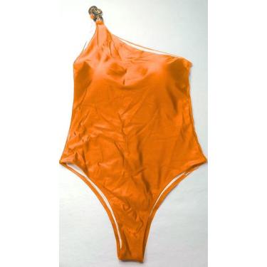 Imagem de Maiô body ombro único com bojo alça única corrente forrado - Tropicana