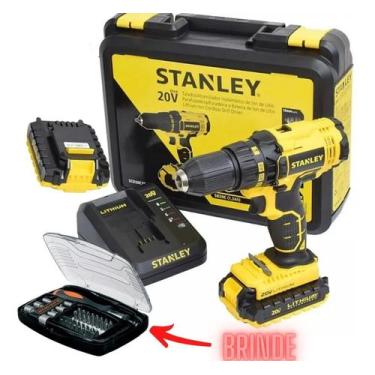 Imagem de Furadeira Parafusadeira De Impacto 2 Bat. 1/2 20v  SBD710C2K - Stanley