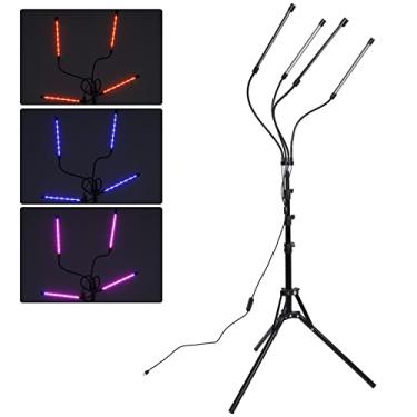 Imagem de Yinhing Planta Stand Indoor Luz de Planta Com Suporte de tripé Ajustável 40W Luz de Cultivo, 4 Lâmpada de Lâmpada Full Spectrum Grow Light, LED de LED de de Iluminação Vermelha Luzes de Cultivo