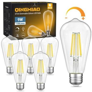 Imagem de Lâmpadas LED Edison Qingmiao reguláveis de 9 W (equivalente a 80 W) 40