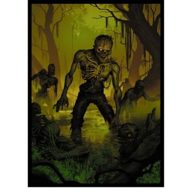 Imagem de (Zombie Swamp) - 100ct Textured TCG/MTG Art Card Sleeves