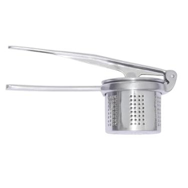 Imagem de Amassador de batatas em alumínio, manual, cozinha, utensílio doméstico resistente, prático para preparo de purês e alimentos