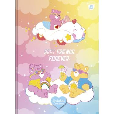 Imagem de Caderno Brochura Costurado Animativa 1/1, 80 folhas, Capa Dura, Ursinhos Carinhosos, Pacote com 5